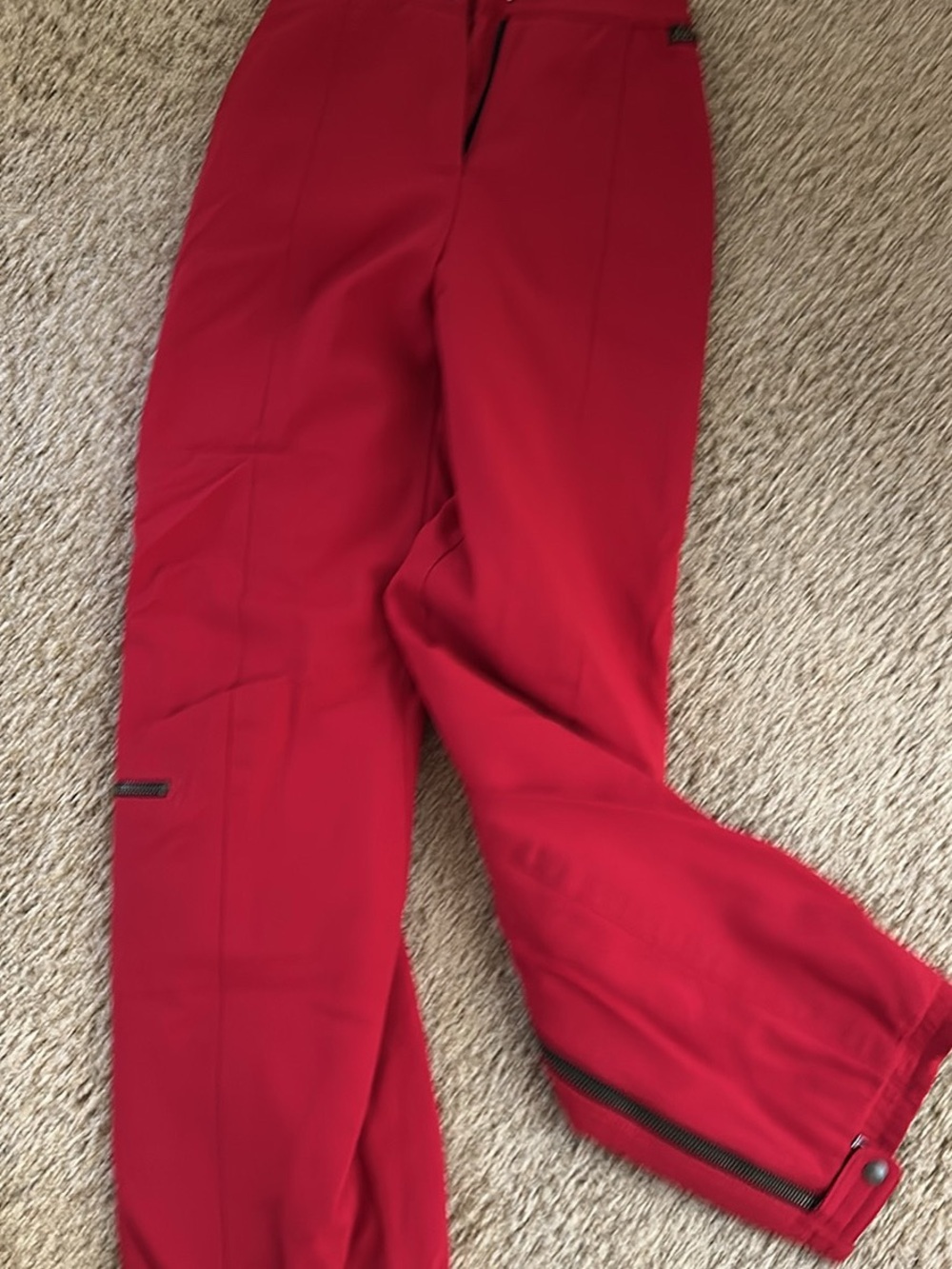 Women’s Red Ski Pants Snow Pants Winter Snow Gear